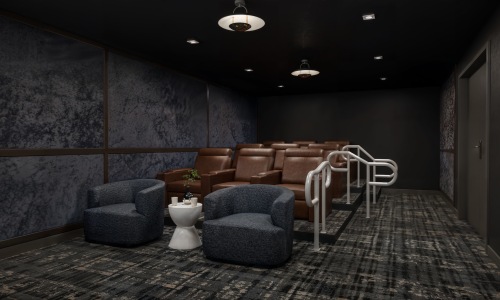 theatre room with seating